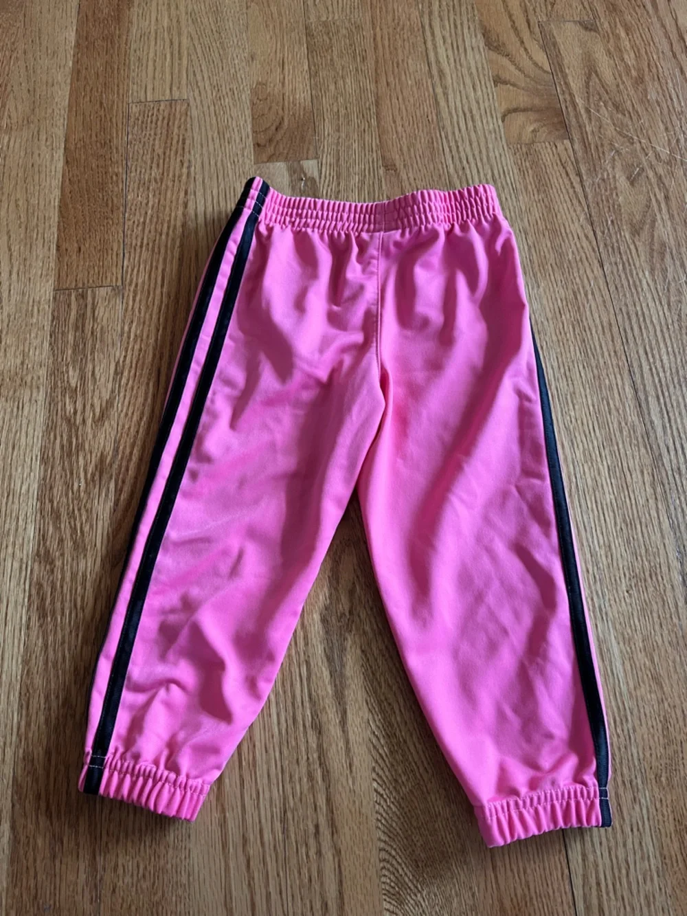 Adidas Tracksuit Pink w/ Black Stripes Size 2T